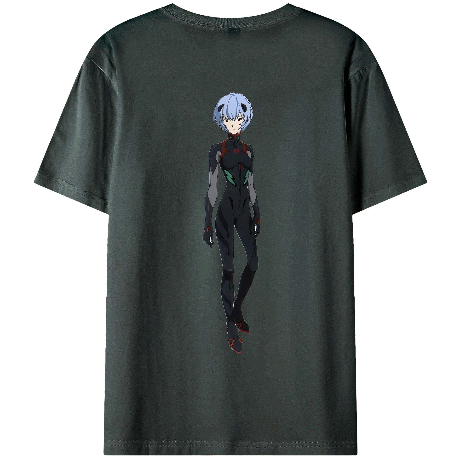 （画像用） EVA 新世紀エヴァンゲリオン 綿100％ メンズ半袖Tシャツ（バックプリント） 通気性